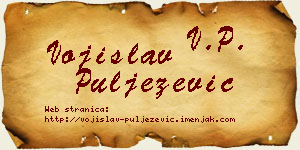 Vojislav Puljezević vizit kartica
